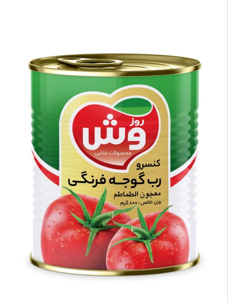 رب گوجه فرنگی روز وش 800 گرمی